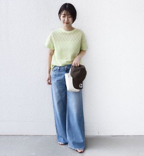 SHIPS for women「《予約》〈手洗い可能〉アイレット ショート スリーブ プルオーバー」|Tシャツ・カットソー|