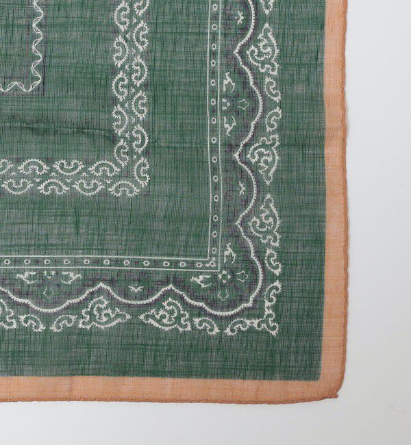 SHIPS「Vincenzo Miozza: コットン リネン エレファント モチーフ バンダナ」|バンダナ・スカーフ|