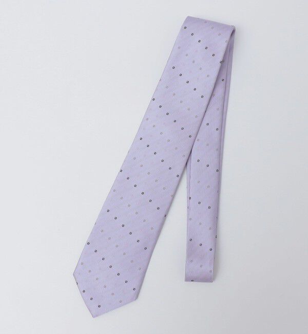 SHIPS Colors 「SHIPS Colors:日本製 シルク 小紋柄 ネクタイ」|ネクタイ・蝶ネクタイ|アイボリー