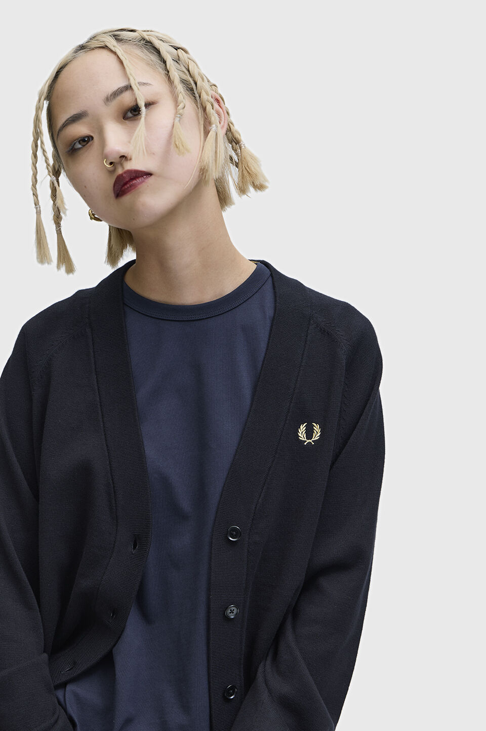 FRED PERRY 「V-Neck Cardigan」|カーディガン|