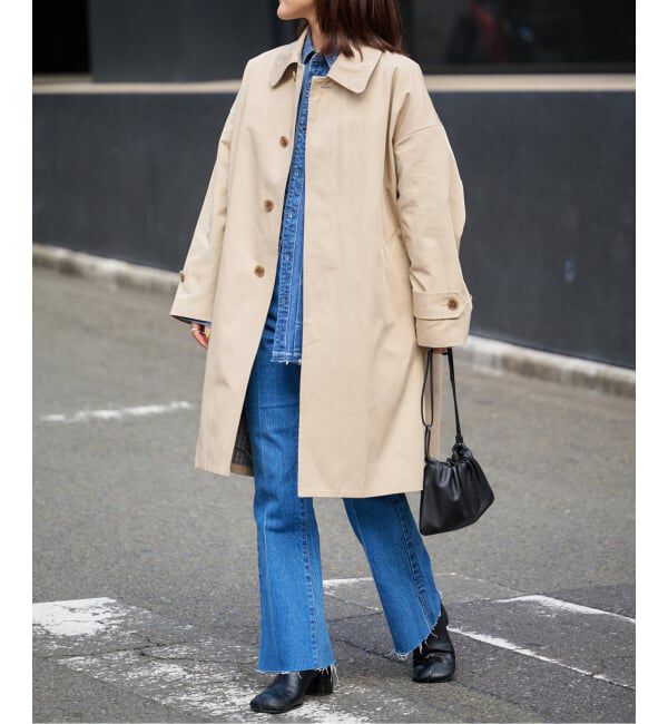 OUTDOOR PRODUCTS Usual Things「ライナーチェックステンカラーコート」|ステンカラーコート|