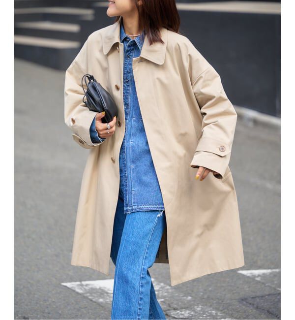 OUTDOOR PRODUCTS Usual Things「ライナーチェックステンカラーコート」|ステンカラーコート|