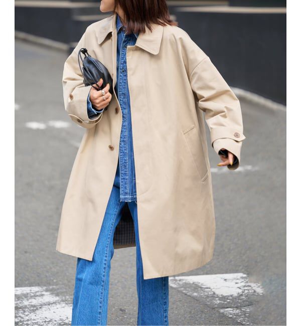 OUTDOOR PRODUCTS Usual Things「ライナーチェックステンカラーコート」|ステンカラーコート|