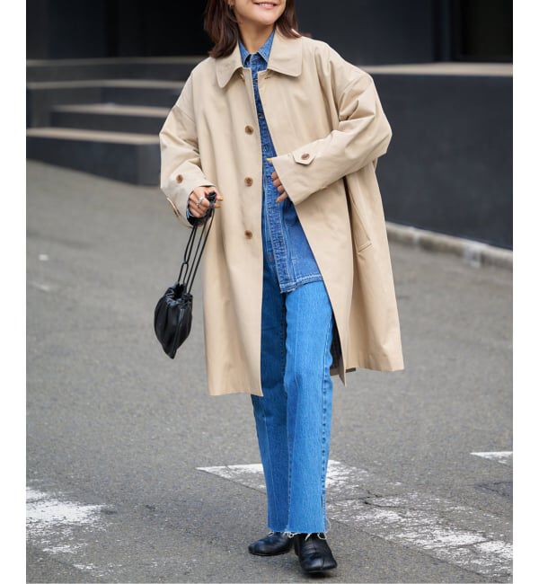 OUTDOOR PRODUCTS Usual Things「ライナーチェックステンカラーコート」|ステンカラーコート|