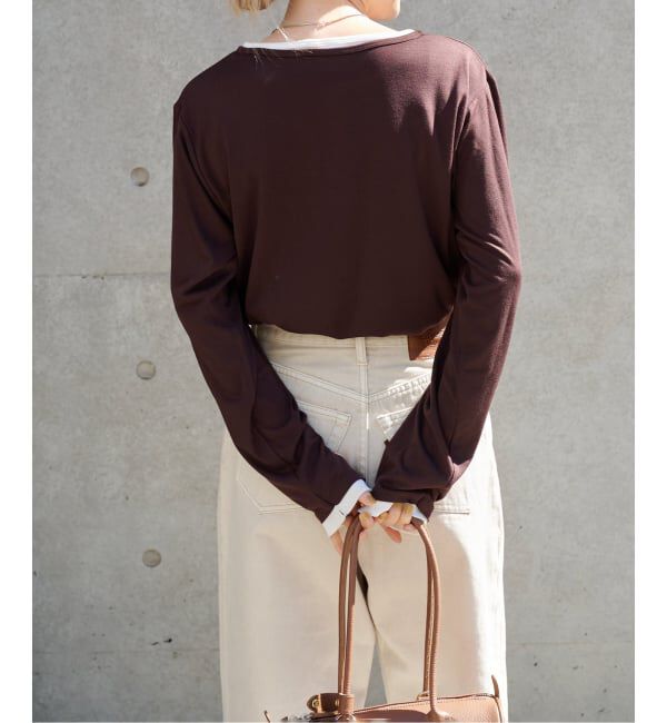 OUTDOOR PRODUCTS Usual Things「≪予約≫レイヤードライクヘンリーネックロンT」|Tシャツ・カットソー|