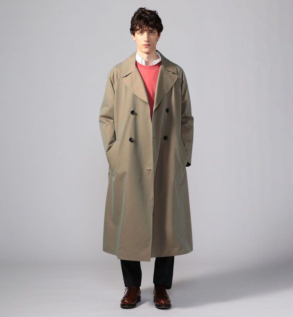 CABaN「CABaN コットンポリエステルシャンブレー オーバーサイズトレンチコート」|トレンチコート|