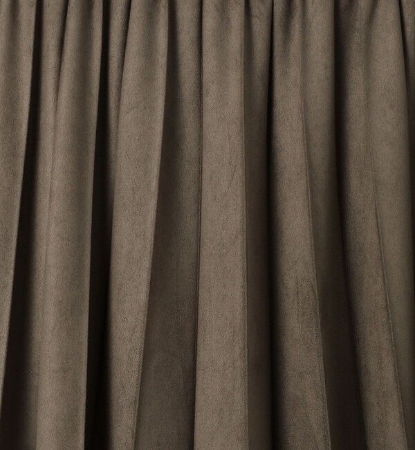 Ballsey「ライトスエード プリーツミディスカート」|スカート|