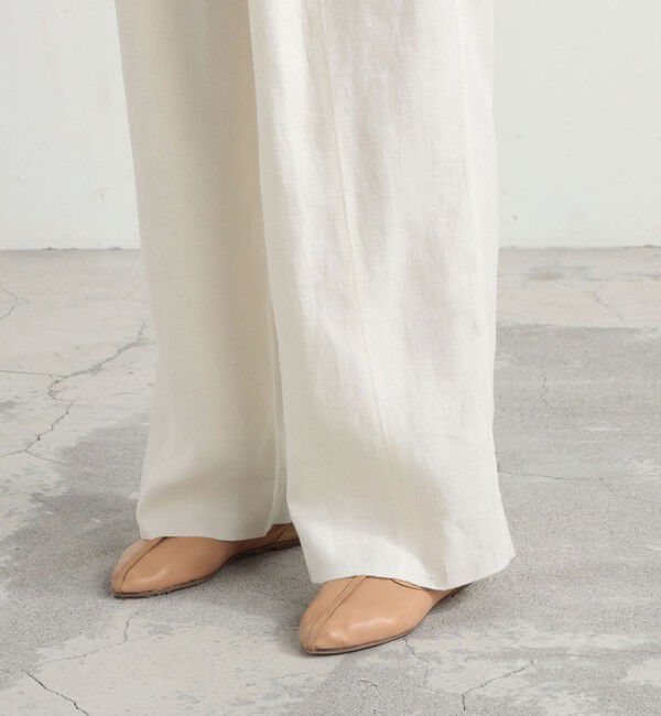 BACCA「リネンツイル タックワイドパンツ」|その他|