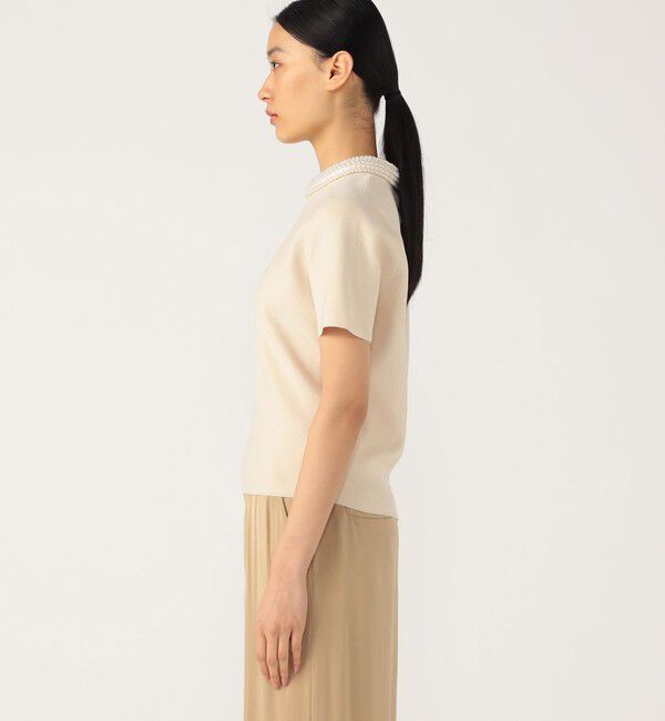 Ballsey「パールコンビ パディットカラープルオーバー」|ニット・セーター|