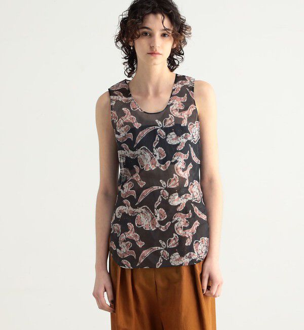 BACCA「バティックプリント コットンボイルブラウス」|シャツ・ブラウス|