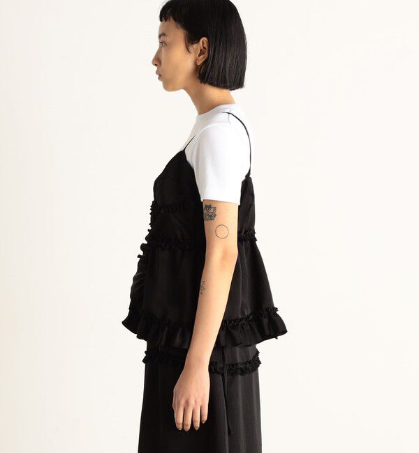 Edition「サテンヨウリュウ フリルキャミソール」|キャミソール|