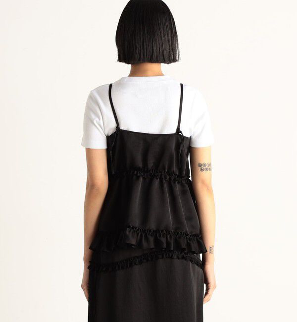 Edition「サテンヨウリュウ フリルキャミソール」|キャミソール|