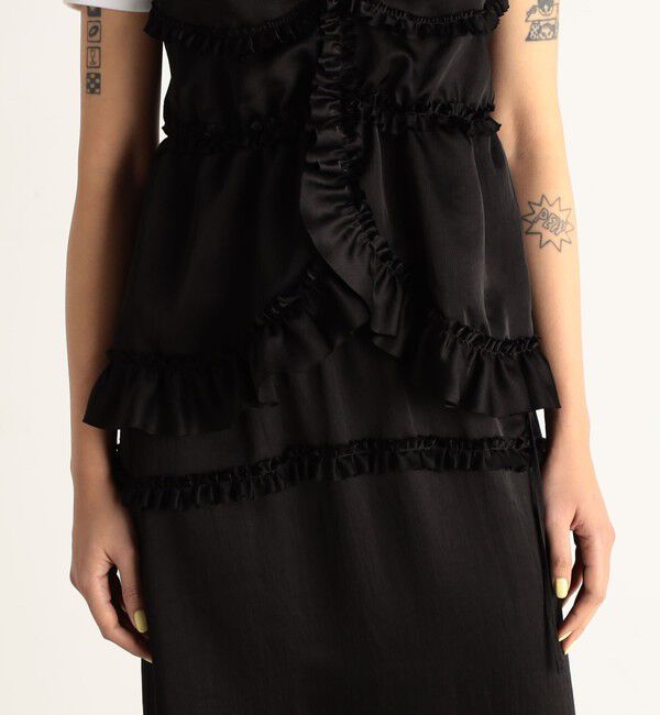 Edition「サテンヨウリュウ フリルキャミソール」|キャミソール|