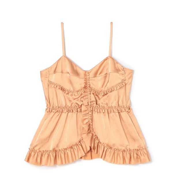 Edition「サテンヨウリュウ フリルキャミソール」|キャミソール|33 ピンク