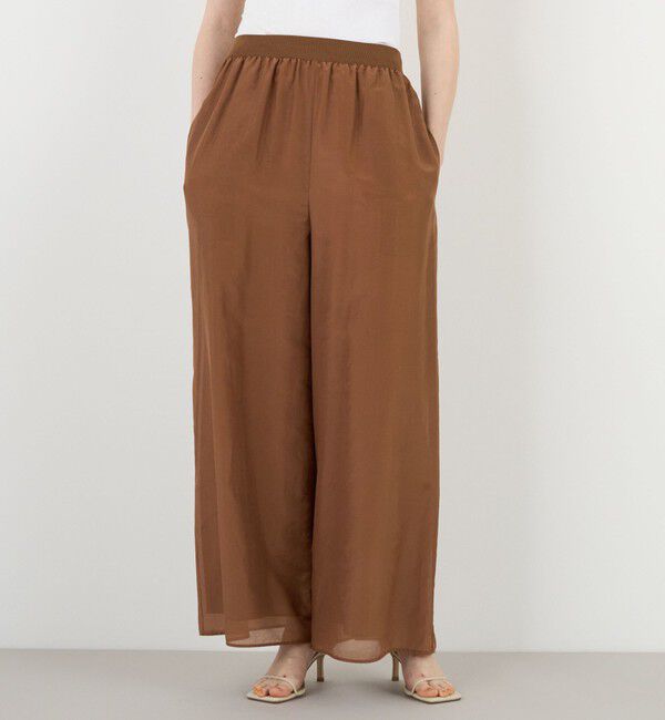 DES PRES「コットンシルクローン ギャザーワイドパンツ」|その他|