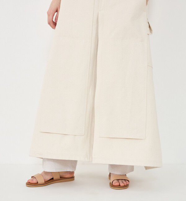 GALERIE VIE「ヘリンボーンクロス エプロンワンピース」|ワンピース|