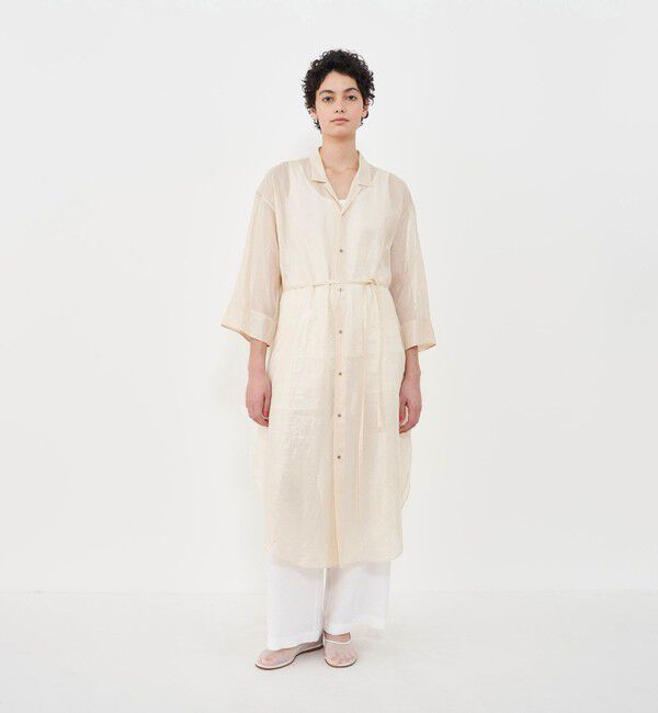 GALERIE VIE「 ボイルワッシャー シャツワンピース」|ワンピース|