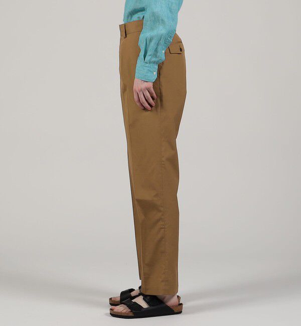 TOMORROWLAND MENS「コットンポプリン 1プリーツスラックス」|スラックス|