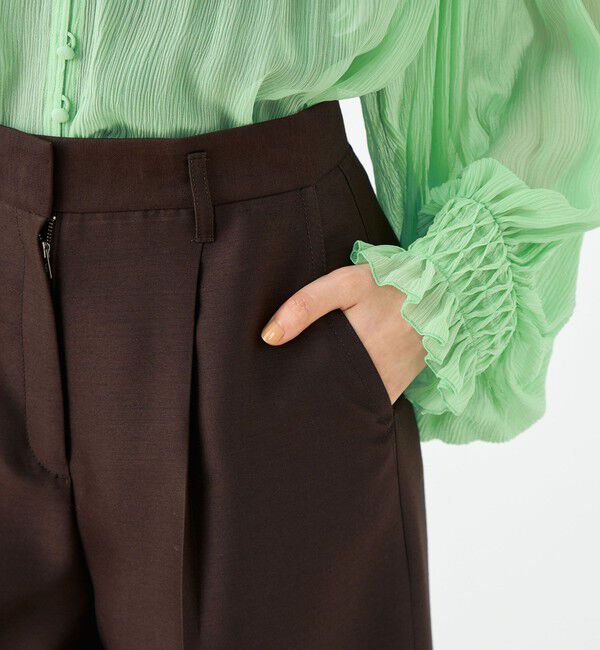 Ballsey「Diana 1タックワイドパンツ」|スラックス|