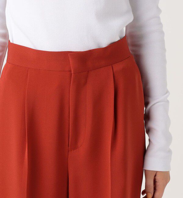 Edition「バックサテンジョーゼット スラックス」|スラックス|