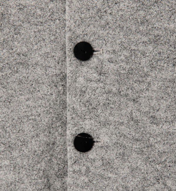 GALERIE VIE「ファインブークレー クルーネックジャケット」|ノーカラージャケット|