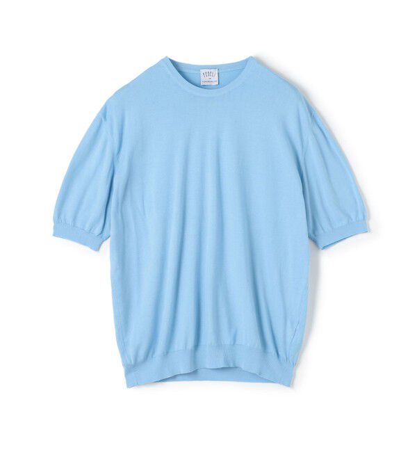 TOMORROWLAND BUYING WEAR「FEDELI コットン クルーネック」|ニット・セーター|63 ライトブルー