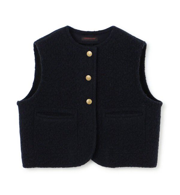 TOMORROWLAND collection「シープニット チロリアンジレ」|ベスト・ジレ|69 ネイビー