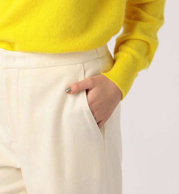 GALERIE VIE「ホワイトフランネル　ストレート イージーパンツ」|チノ|