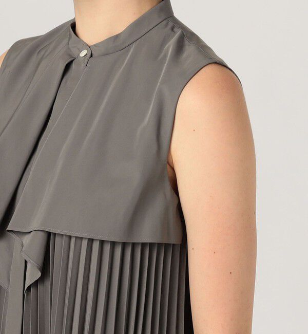 Ballsey「スパンブロード フロントドレープブラウス」|シャツ・ブラウス|