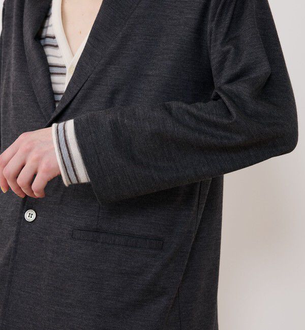 GALERIE VIE「ウォッシャブルウールジャージー ノッチドラペルジャケット」|テーラードジャケット|