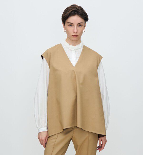 TOMORROWLAND collection「スーパーウールウィーブ Vネックトップス」|シャツ・ブラウス|