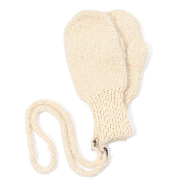 TOMORROWLAND GOODS「KARAKORAM ACCESSORIES ニットミトン」|手袋|11 ホワイト