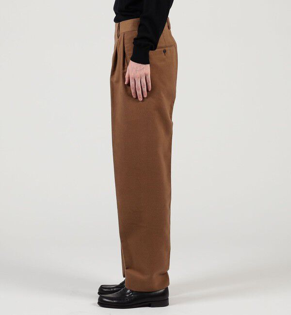 TOMORROWLAND MENS「コットンシルクモールスキン 1プリーツ テーパードパンツ」|その他|