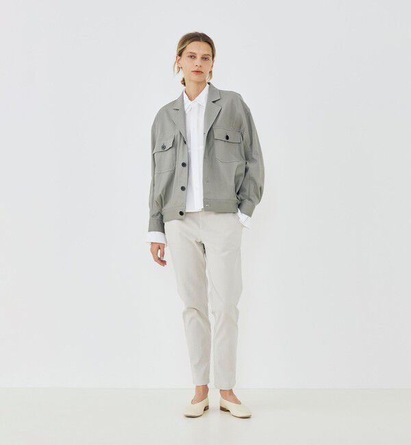 GALERIE VIE「ノンマーセライズドコットン コクーンバックブルゾン」|ブルゾン・スタジャン|