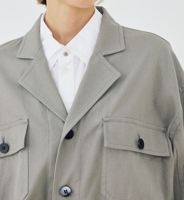 GALERIE VIE「ノンマーセライズドコットン コクーンバックブルゾン」|ブルゾン・スタジャン|