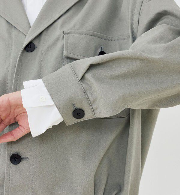 GALERIE VIE「ノンマーセライズドコットン コクーンバックブルゾン」|ブルゾン・スタジャン|