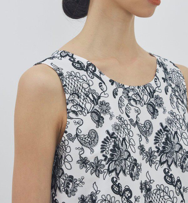 DES PRES「マリンレースエンブロイダリー ノースリーブトップス」|シャツ・ブラウス|