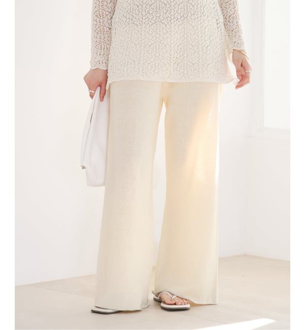 Plage「organic linen 混 ニットパンツ」|その他|