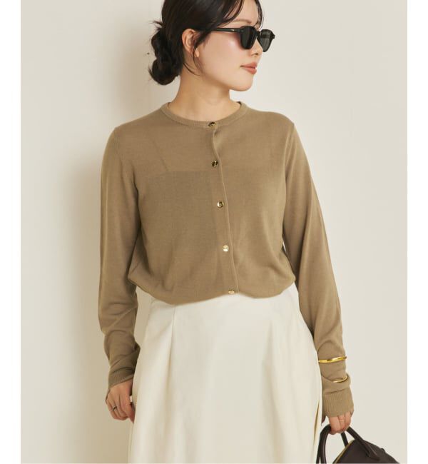 Plage「《追加》vis/silk mix カーディガン」|カーディガン|