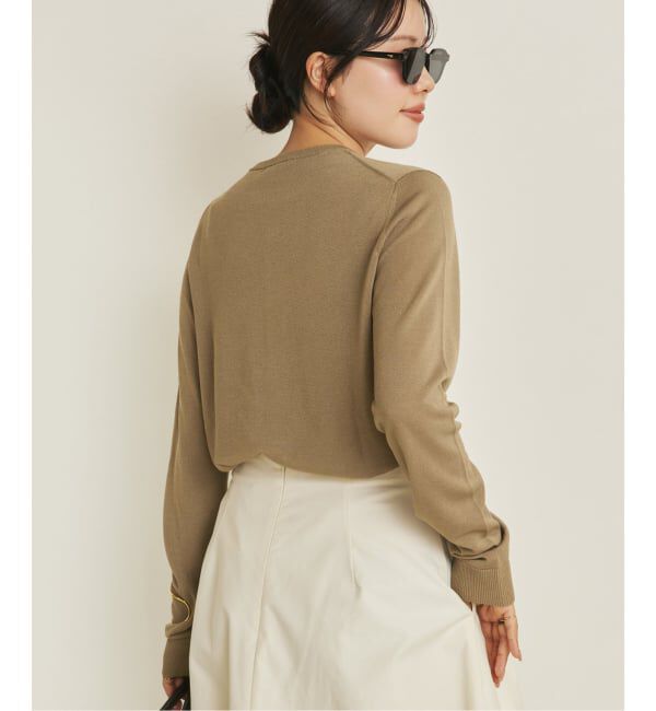 Plage「《追加》vis/silk mix カーディガン」|カーディガン|