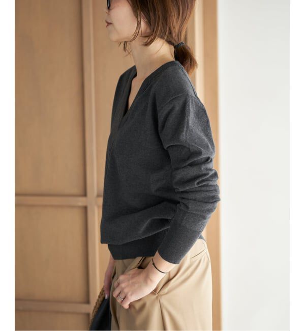 Plage「《名古屋店・WEB限定》R&rsquo;IAM スカーフレイヤードニット」|ニット・セーター|