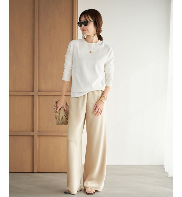 Plage「《追加予約》premiumフライス long Tシャツ」|Tシャツ・カットソー|