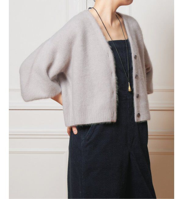 IENA LA BOUCLE「IENA LA BOUCLE ファーニットカーディガン」|カーディガン|