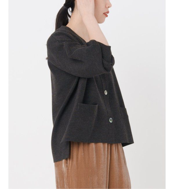 IENA「スーパーファインスムース ショートカーディガン」|カーディガン|