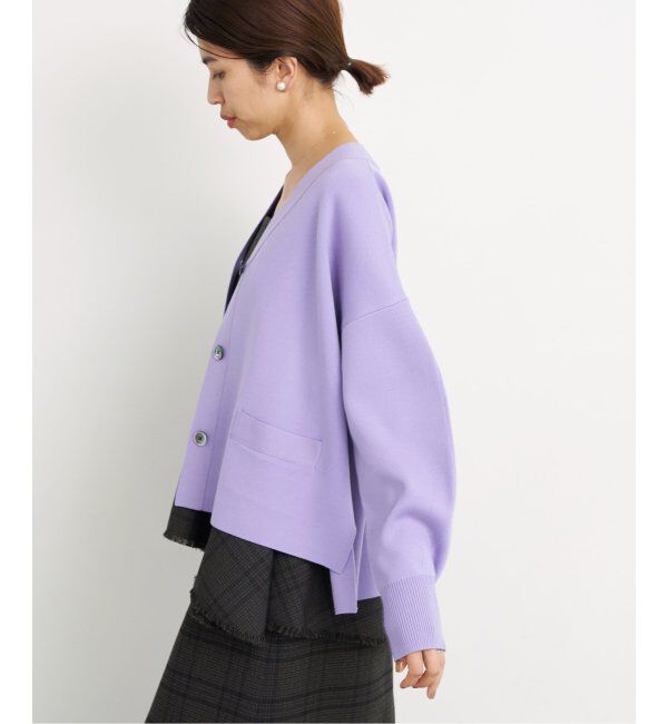 IENA「スーパーファインスムース ショートカーディガン」|カーディガン|