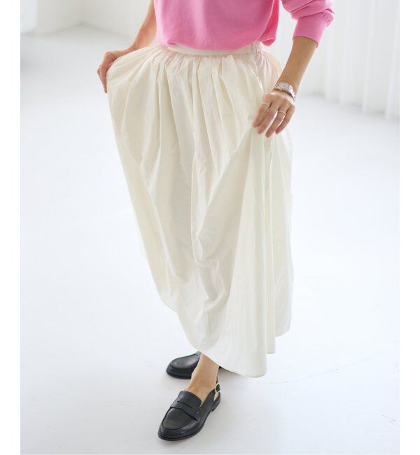 IENA「メモリータフタフレアスカート」|スカート|