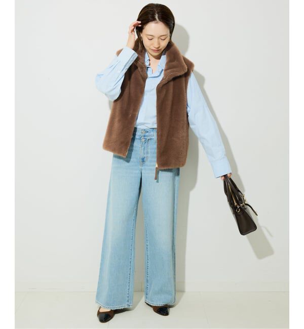 SLOBE IENA「ミンクエコファーベスト」|ダウンベスト・ベスト|