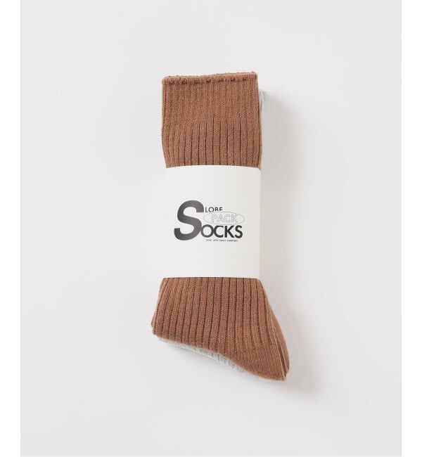 SLOBE IENA「《2枚セット/追加》ルーズリブソックス 2SET」|ソックス|