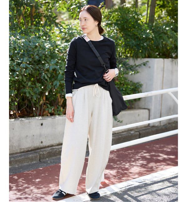 SLOBE IENA「シアー天竺クルーネックロンTEE」|Tシャツ・カットソー|