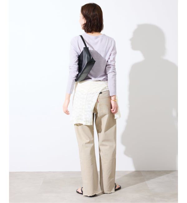 SLOBE IENA「シアー天竺クルーネックロンTEE」|Tシャツ・カットソー|